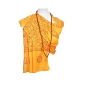 OM Hand Block Bhakti Yoga Prayer Sanskrit Hindu Mantra Shawl